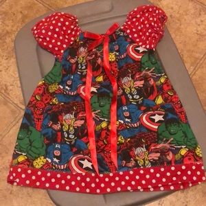 One of a kind! Marvel girls dress!